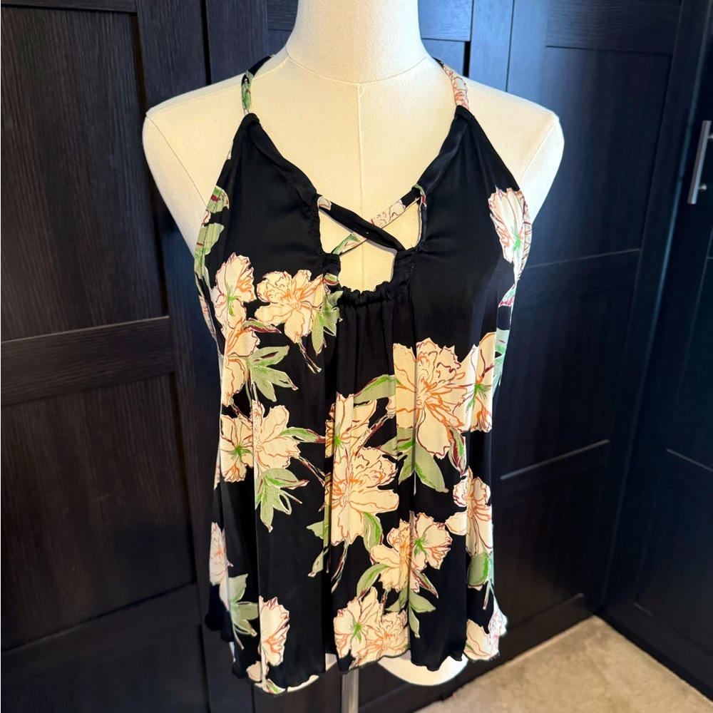 Silky Free People Floral Top